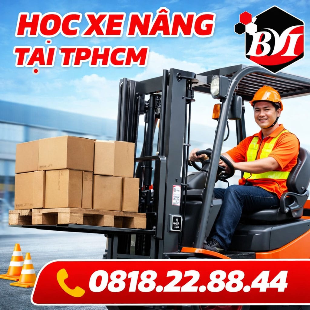 Đăng ký khóa học xe nâng tại TPHCM, học nhanh, cấp chứng chỉ toàn quốc, hỗ trợ việc làm. Liên hệ ngay!