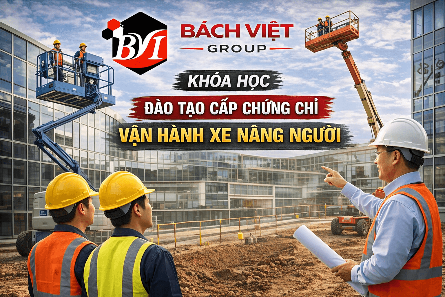 Học vận hành xe nâng người chuyên nghiệp, đào tạo thực tế, cấp chứng chỉ hợp pháp. Phù hợp người mới và đã từng vận hành.