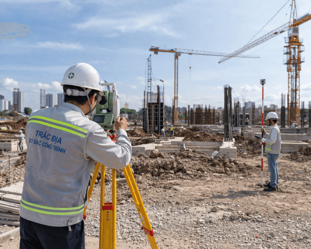 Học trắc địa từ cơ bản đến nâng cao, sử dụng máy thủy bình, toàn đạc. Đào tạo thực tế, phù hợp người mới.