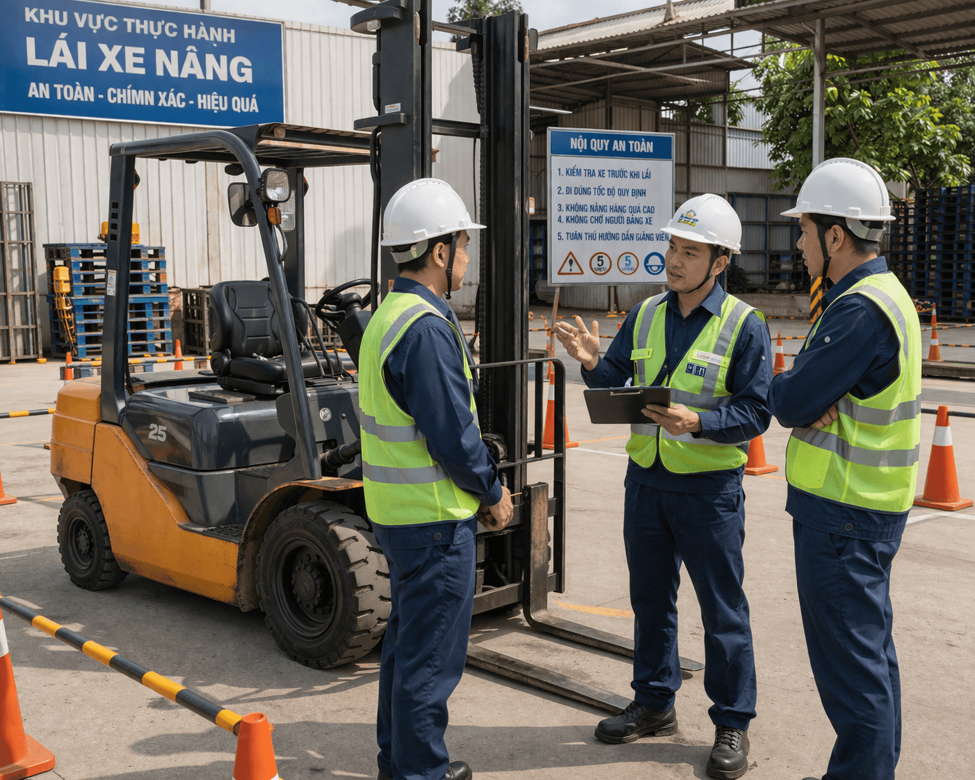 Kinh nghiệm lái xe nâng từ học viên đã đi làm, bật mí kỹ năng cần thiết, cách vận hành an toàn và bí quyết giúp người mới nhanh cứng nghề.